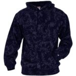 Unisex Tie-Dyed Triblend Hooded Sweatshirt