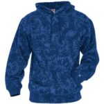 Unisex Tie-Dyed Triblend Hooded Sweatshirt