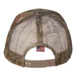 Camo Woven USA Flag Mesh Cap