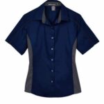 Women's Fuse Colorbloack Twill Short Sleeve Shirt