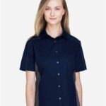Women's Fuse Colorbloack Twill Short Sleeve Shirt