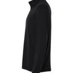 Men's Textured Stripe Quarter-Zip Pullover