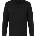 Men's Textured Stripe Quarter-Zip Pullover