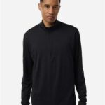 Men's Textured Stripe Quarter-Zip Pullover