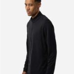 Men's Textured Stripe Quarter-Zip Pullover