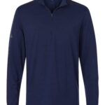 Men's Textured Stripe Quarter-Zip Pullover