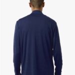 Men's Textured Stripe Quarter-Zip Pullover