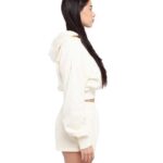 Women's Garment-Dye Crop Hooded Sweatshirt