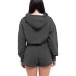Women's Garment-Dye Crop Hooded Sweatshirt