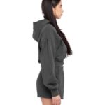 Women's Garment-Dye Crop Hooded Sweatshirt