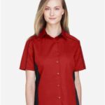 Women's Fuse Colorbloack Twill Short Sleeve Shirt