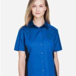 Women's Fuse Colorbloack Twill Short Sleeve Shirt