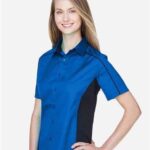 Women's Fuse Colorbloack Twill Short Sleeve Shirt