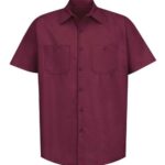 Men's Industrial Short Sleeve Work Shirt