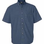Men's Denim Short Sleeve Shirt