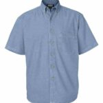 Men's Denim Short Sleeve Shirt