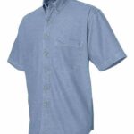 Men's Denim Short Sleeve Shirt
