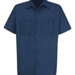 Men's Cotton Short Sleeve Uniform Shirt