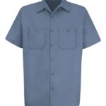 Men's Cotton Short Sleeve Uniform Shirt