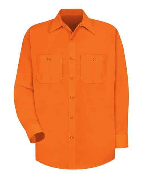 Men's Enhanced Visibility Long Sleeve Work Shirt