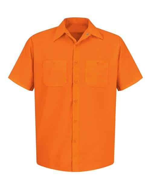 Men's Enhanced Visibility Short Sleeve Work Shirt