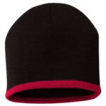 8" Bottom-Striped Beanie