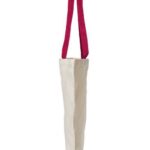 Natural Tote with Contrast-Color Handles