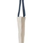 Natural Tote with Contrast-Color Handles