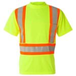 Unisex Class 2 Flat Stitch Self-Fabric Panels T-Shirt