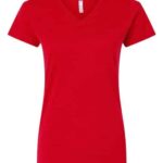 Women's Fine Jersey V-Neck Tee