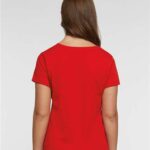 Women's Fine Jersey V-Neck Tee