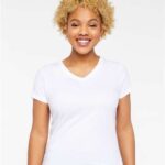 Women's Fine Jersey V-Neck Tee