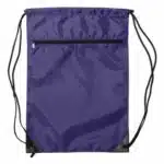 Zippered Drawstring Backpack