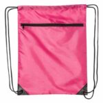Zippered Drawstring Backpack