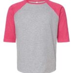 Youth Baseball Fine Jersey Three-Quarter Sleeve Tee