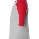 Youth Baseball Fine Jersey Three-Quarter Sleeve Tee