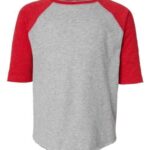 Youth Baseball Fine Jersey Three-Quarter Sleeve Tee