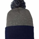 12" Pom-Pom Cuffed Beanie