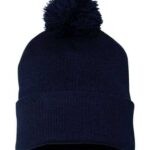 12" Pom-Pom Cuffed Beanie