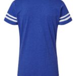 Women's Football V-Neck Fine Jersey Tee