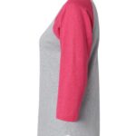 Women's Baseball Fine Jersey Three-Quarter Sleeve Tee