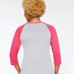 Women's Baseball Fine Jersey Three-Quarter Sleeve Tee