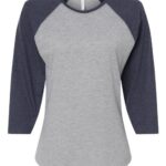 Women's Baseball Fine Jersey Three-Quarter Sleeve Tee