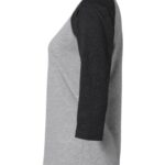 Women's Baseball Fine Jersey Three-Quarter Sleeve Tee