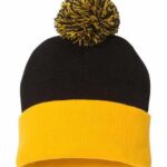12" Pom-Pom Cuffed Beanie