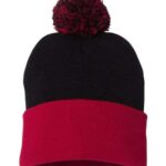 12" Pom-Pom Cuffed Beanie