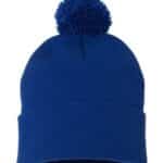 12" Pom-Pom Cuffed Beanie