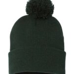 12" Pom-Pom Cuffed Beanie