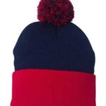 12" Pom-Pom Cuffed Beanie