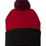 12" Pom-Pom Cuffed Beanie